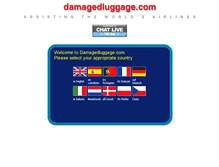 Tablet Screenshot of damagedluggage.com